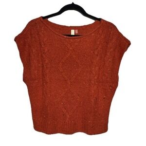 Anthropologie Pilcro Cable-knit Muscle Tee Orange Confetti Size XS Retail: $98‎